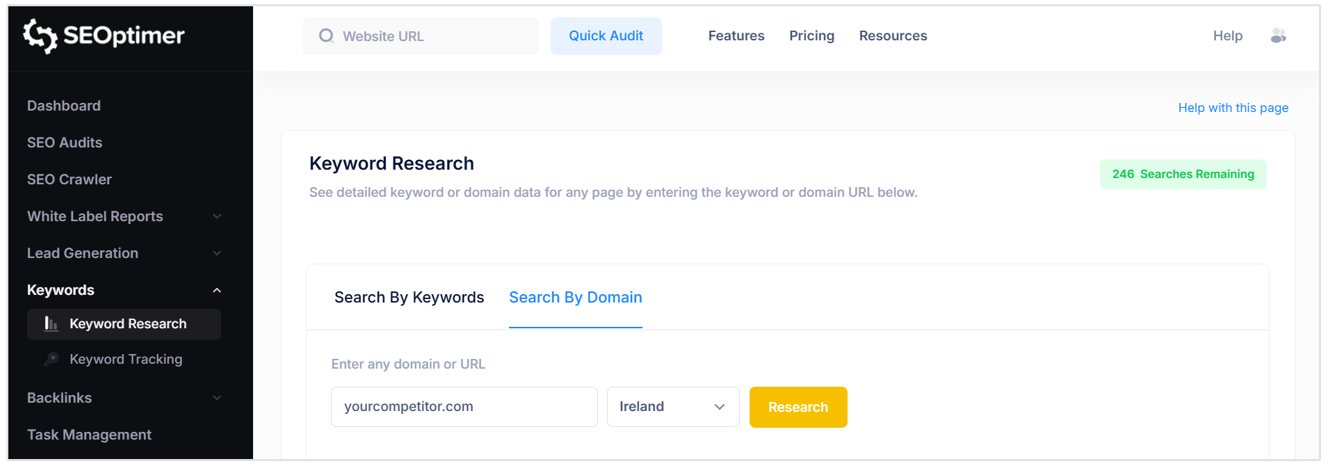 Search by Domain